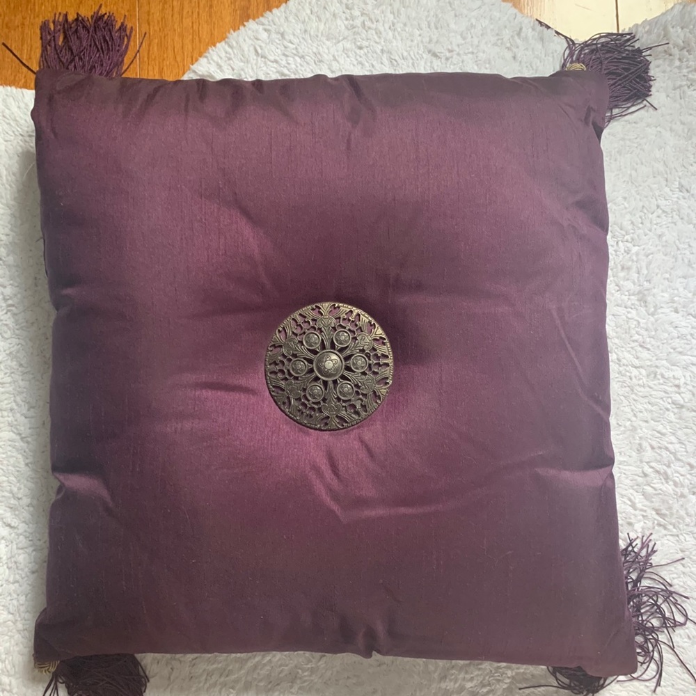 Purple square Accent Pillow